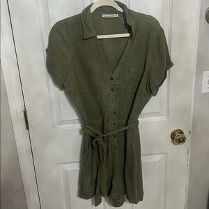 Abercrombie & Fitch Sage Green Romper